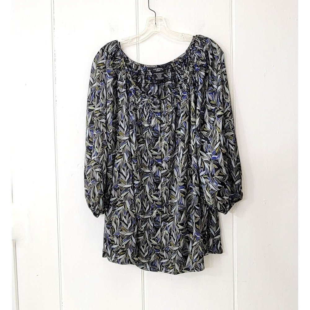 George Woman Peasant Blouse Size 2X - Picture 5 of 5